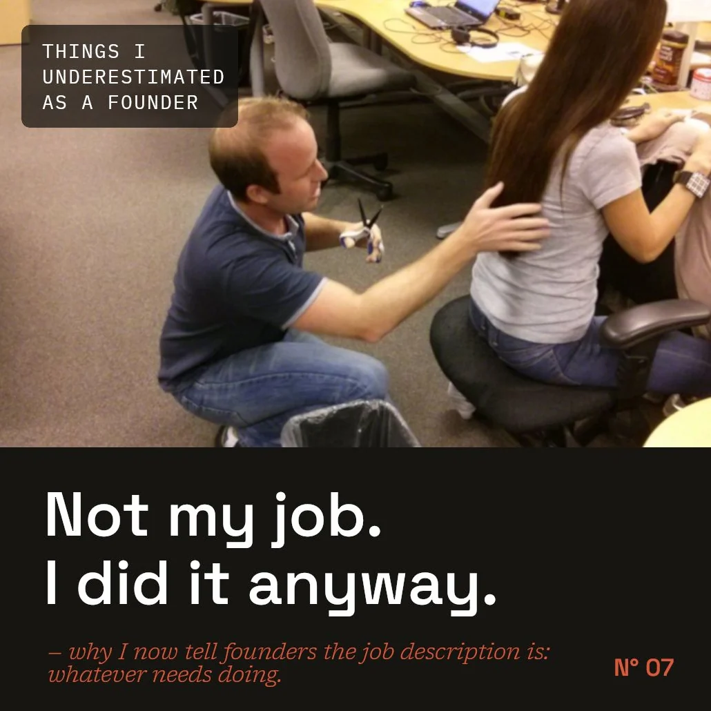 Series card Nº 07: Not my job. I did it anyway.