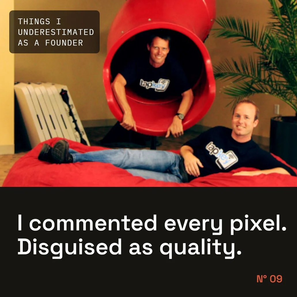 Series card Nº 09: I commented every pixel. Disguised as quality.